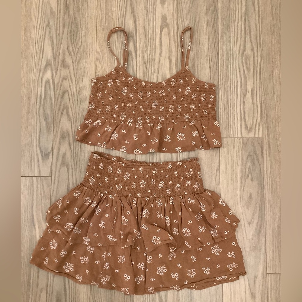 BUNDLE American Eagle matching floral set❤️❤️❤️